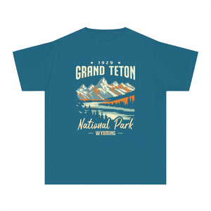 Grand Teton National Park Wyoming Comfort Colors Youth Kids T-Shirt