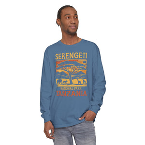 Serengeti Tanzania Comfort Colors Unisex Long Sleeve T-Shirt