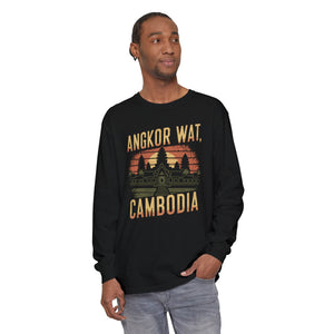 Angkor Wat Cambodia Comfort Colors Unisex Long Sleeve T-Shirt