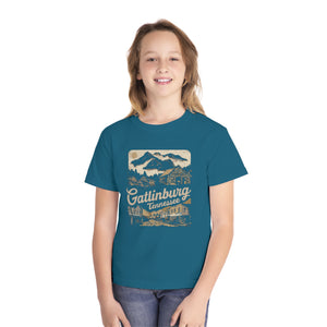 Gatlinburg Tennessee Great Smoky Mountains Comfort Colors Youth Kids T-Shirt