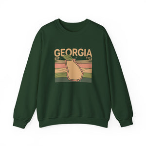 Georgia Peach Gildan Unisex Crewneck Sweatshirt