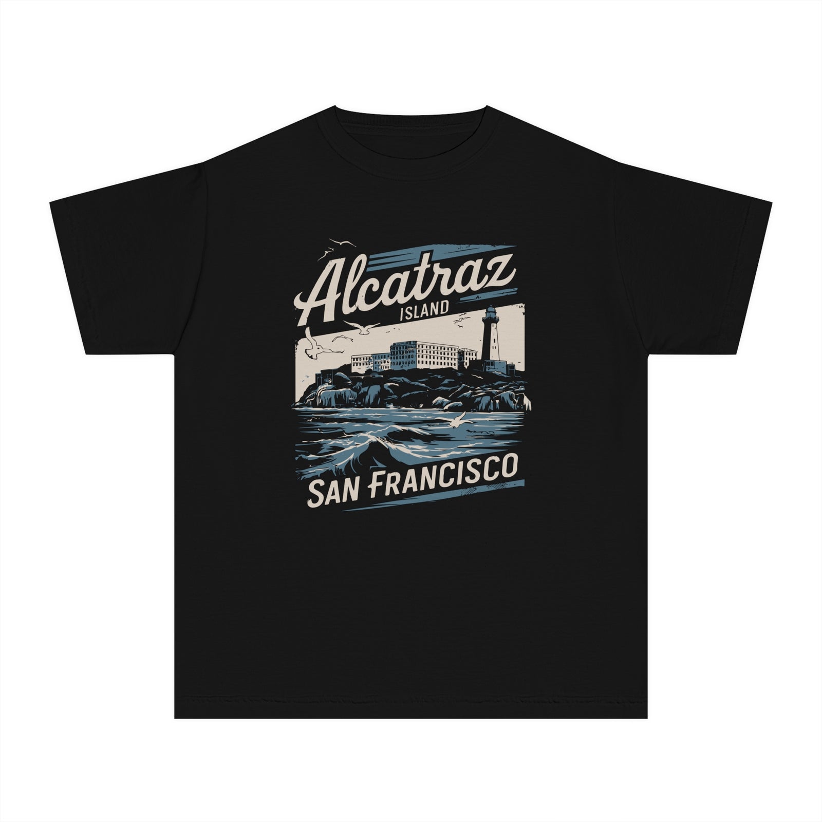 Alcatraz San Francisco California Comfort Colors Youth Kids T-Shirt