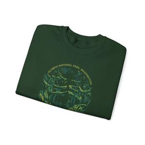 Hoh Rainforest Washington Gildan Unisex Crewneck Sweatshirt
