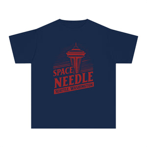 Space Needle Seattle Washington Comfort Colors Youth Kids T-Shirt