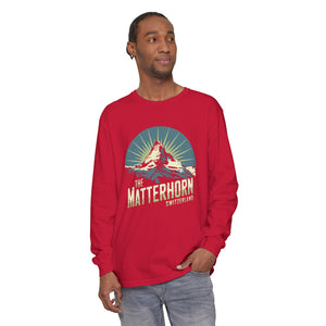 Matterhorn Switzerland Comfort Colors Unisex Long Sleeve T-Shirt