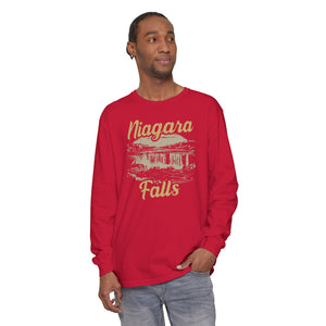 Niagara Falls New York Ontario Comfort Colors Unisex Long Sleeve T-Shirt