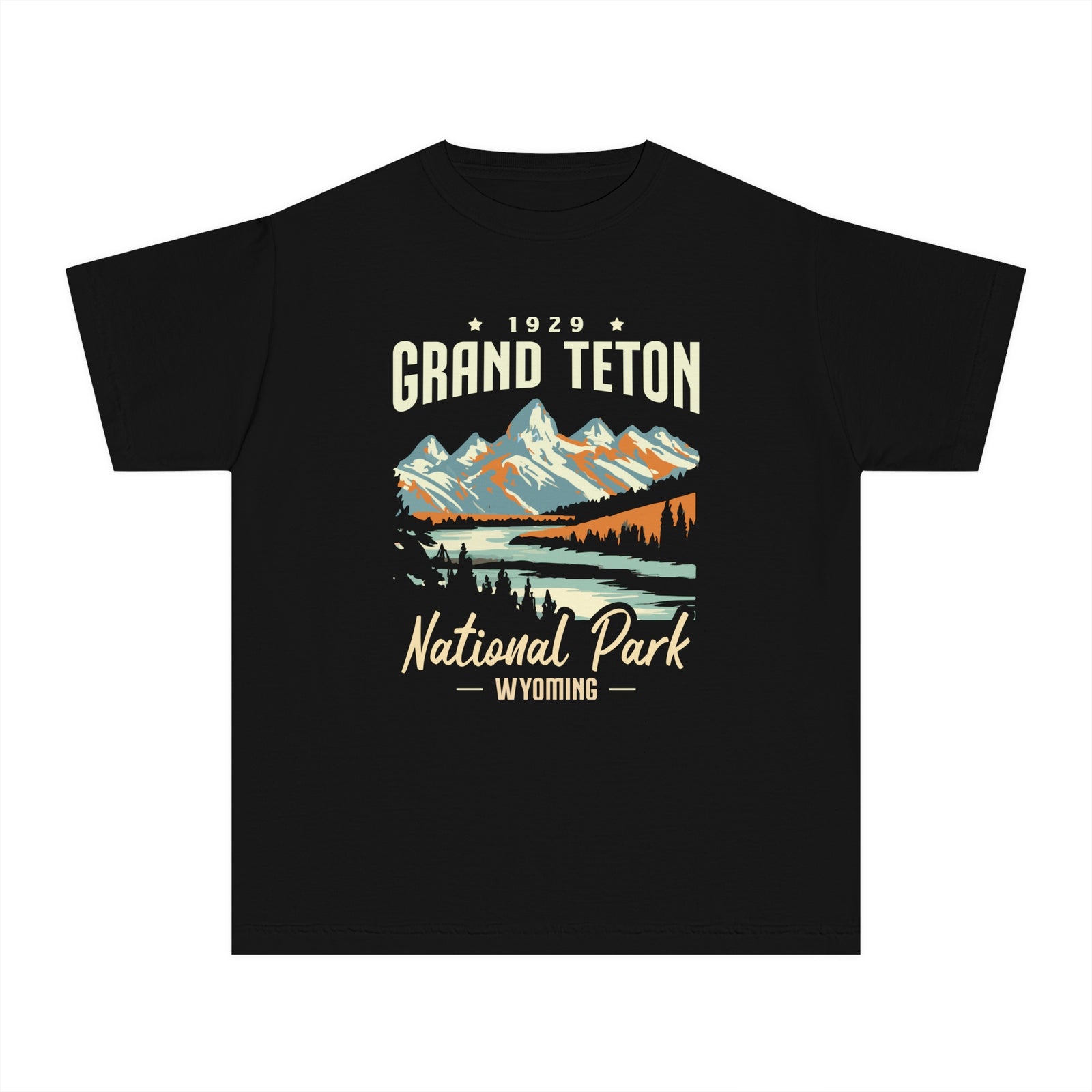 Grand Teton National Park Wyoming Comfort Colors Youth Kids T-Shirt