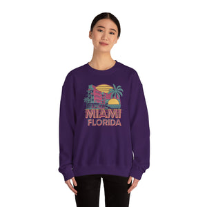 Miami Florida Gildan Unisex Crewneck Sweatshirt