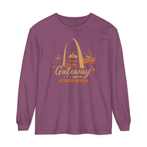 Gateway Arch National Park Missouri Comfort Colors Unisex Long Sleeve T-Shirt