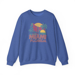Miami Florida Gildan Unisex Crewneck Sweatshirt
