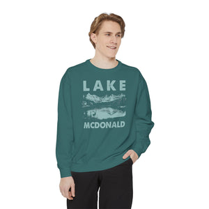 Lake McDonald Glacier National Park Montana Comfort Colors Unisex Sweatshirt