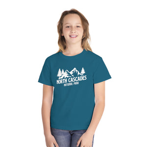 North Cascades National Park Washington Comfort Colors Youth Kids T-Shirt