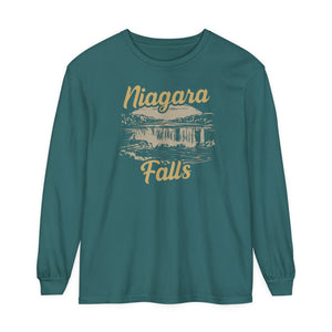 Niagara Falls New York Ontario Comfort Colors Unisex Long Sleeve T-Shirt