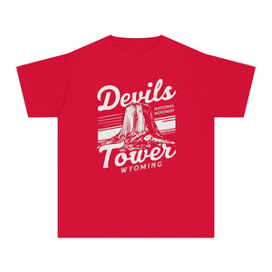 Devils Tower Wyoming Comfort Colors Youth Kids T-Shirt