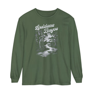 Louisiana Bayou Comfort Colors Unisex Long Sleeve T-Shirt