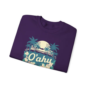 Oahu Hawaii Gildan Unisex Crewneck Sweatshirt