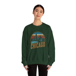 Chicago Skyline Illinois Gildan Unisex Crewneck Sweatshirt