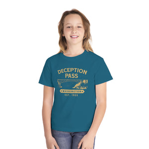 Deception Pass Washington Comfort Colors Youth Kids T-Shirt