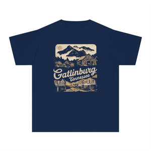 Gatlinburg Tennessee Great Smoky Mountains Comfort Colors Youth Kids T-Shirt