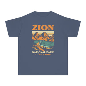 Zion National Park Utah Comfort Colors Youth Kids T-Shirt