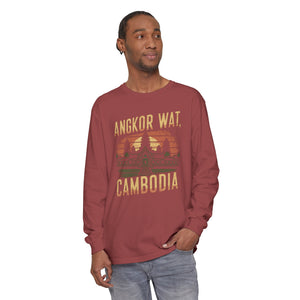Angkor Wat Cambodia Comfort Colors Unisex Long Sleeve T-Shirt