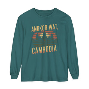 Angkor Wat Cambodia Comfort Colors Unisex Long Sleeve T-Shirt