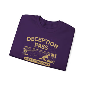 Deception Pass Washington Gildan Unisex Crewneck Sweatshirt