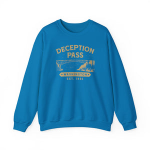 Deception Pass Washington Gildan Unisex Crewneck Sweatshirt