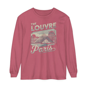 The Louvre Paris France Comfort Colors Unisex Long Sleeve T-Shirt