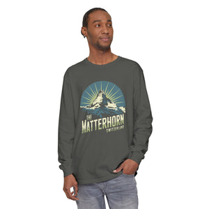 Matterhorn Switzerland Comfort Colors Unisex Long Sleeve T-Shirt
