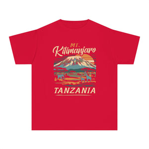 Mount Kilimanjaro Tanzania Comfort Colors Youth Kids T-Shirt