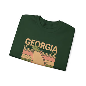 Georgia Peach Gildan Unisex Crewneck Sweatshirt