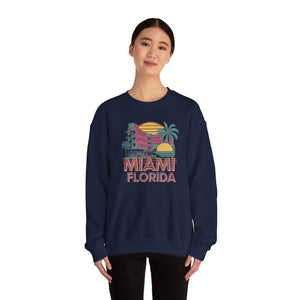 Miami Florida Gildan Unisex Crewneck Sweatshirt