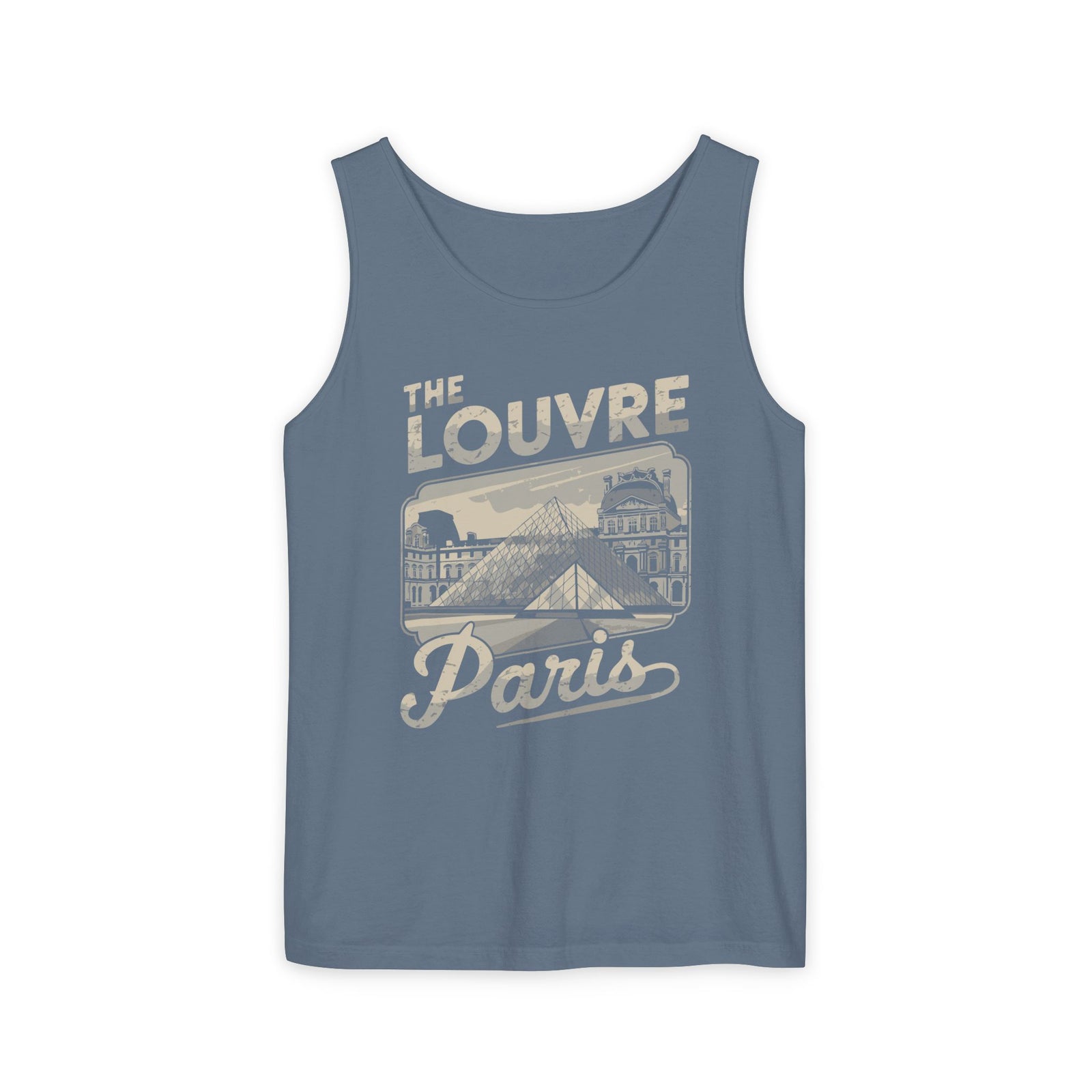 The Louvre Paris France Comfort Colors Tank Top