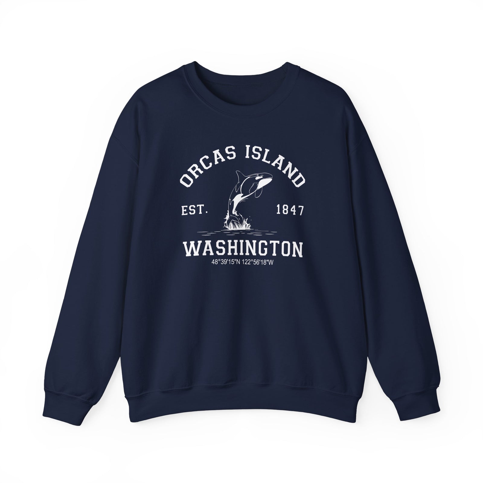 Orcas Island Washington Gildan Unisex Crewneck Sweatshirt
