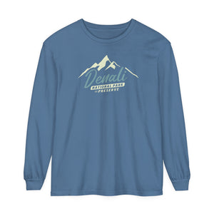 Denali National Park Alaska Comfort Colors Unisex Long Sleeve T-Shirt