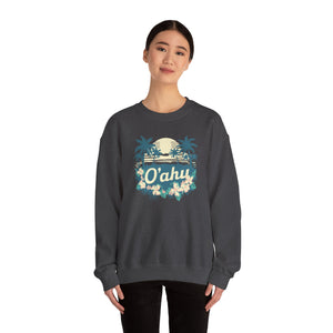 Oahu Hawaii Gildan Unisex Crewneck Sweatshirt