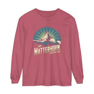 Matterhorn Switzerland Comfort Colors Unisex Long Sleeve T-Shirt