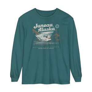 Juneau Alaska Comfort Colors Unisex Long Sleeve T-Shirt