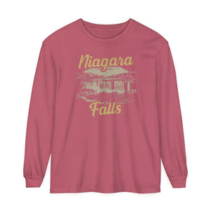 Niagara Falls New York Ontario Comfort Colors Unisex Long Sleeve T-Shirt