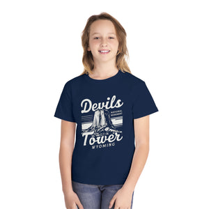 Devils Tower Wyoming Comfort Colors Youth Kids T-Shirt
