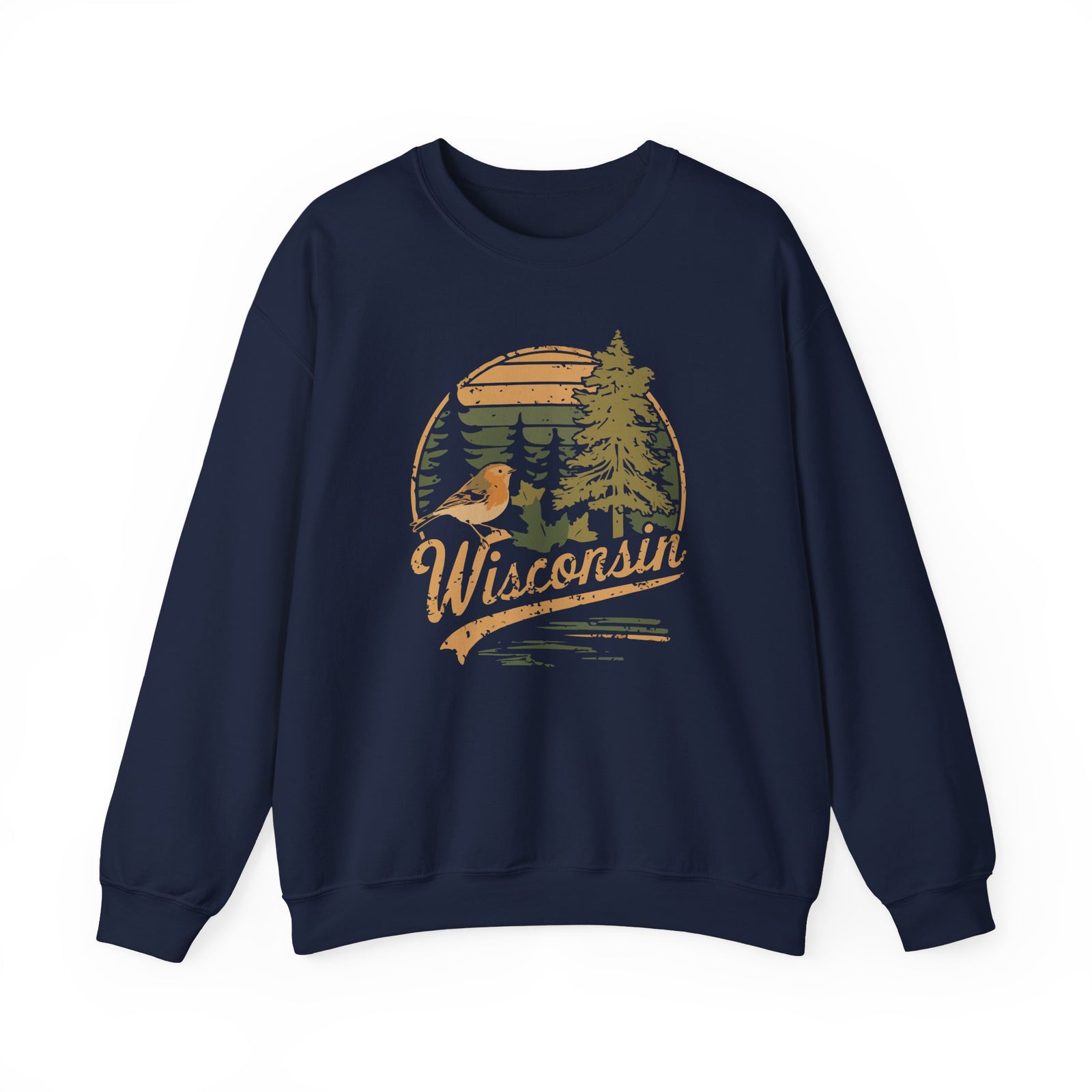 Wisconsin Gildan Unisex Crewneck Sweatshirt