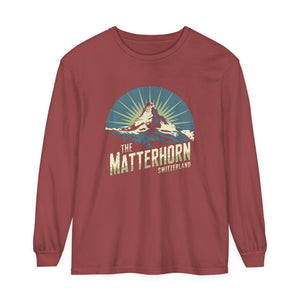 Matterhorn Switzerland Comfort Colors Unisex Long Sleeve T-Shirt