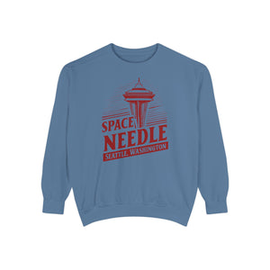 Space Needle Seattle Washington Comfort Colors Unisex Sweatshirt