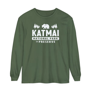 Katmai National Park Alaska Comfort Colors Unisex Long Sleeve T-Shirt