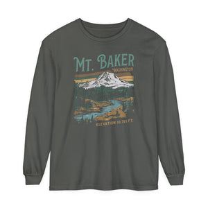 Mount Baker Washington Comfort Colors Unisex Long Sleeve T-Shirt