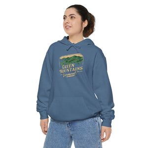 Green Mountains Vermont Comfort Colors Unisex Hoodie