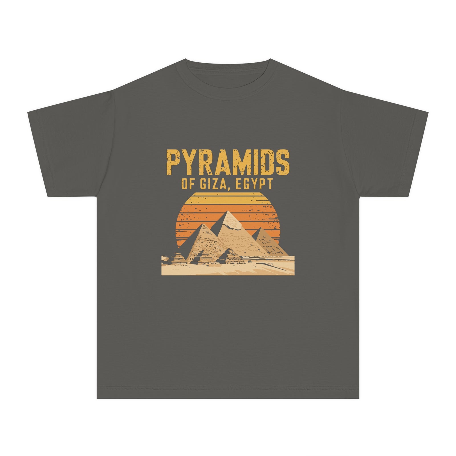 Pyramids of Giza Egypt Comfort Colors Youth Kids T-Shirt