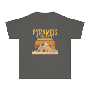 Pyramids of Giza Egypt Comfort Colors Youth Kids T-Shirt