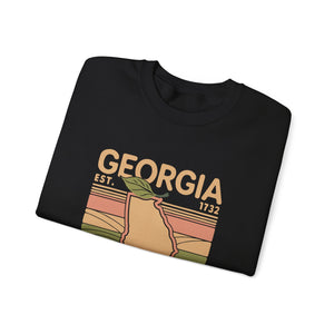 Georgia Peach Gildan Unisex Crewneck Sweatshirt